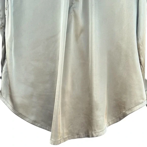 Kat The Label | Satin Pajama Shirt Olive | M - Picture 11 of 13